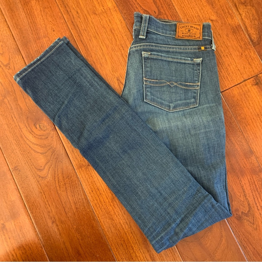 Lucky Brand Women's Jeans Blue Size 0/25 Charlie Skinny Denim Cotton Stretch